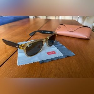 Ray Ban New Wayfarer Honey RayBan Polarized Sunglasses